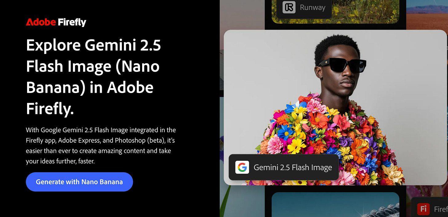Adobe Firefly · Gemini 2.5 Flash Image