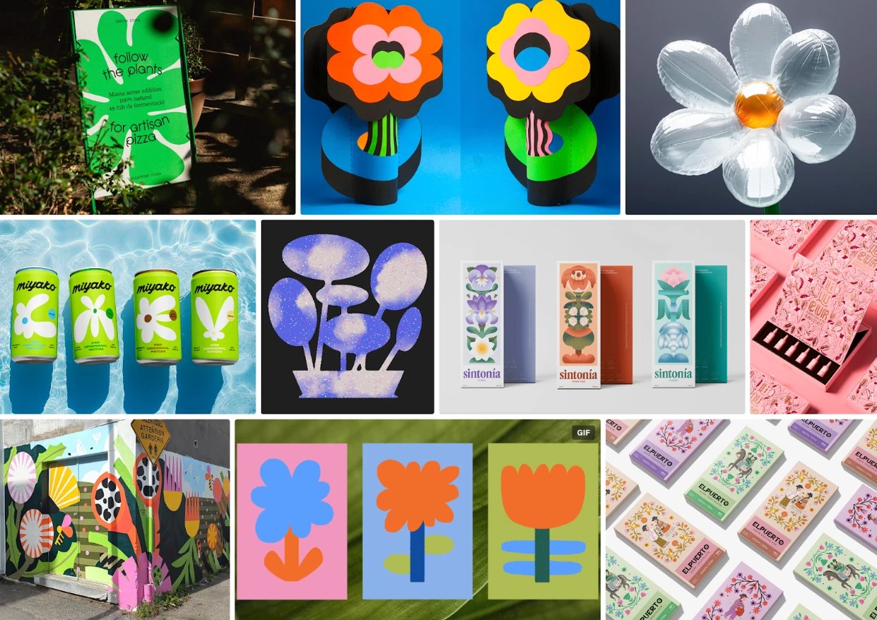 Floral brand · плотная визуальная плотность